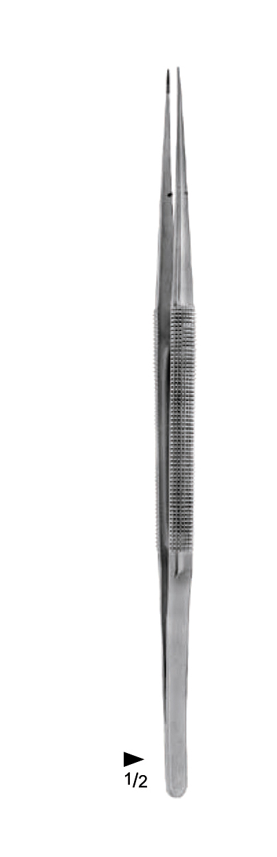 SERAMİK KAPLI MİKRO SUTUR PENSETİ 0.8MM EĞRİ 18CM